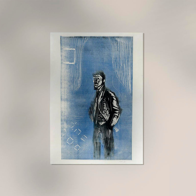 Edvard Munch Self-Portrait in Moonlight Art Poster – Kunstdruck — Ansicht 2