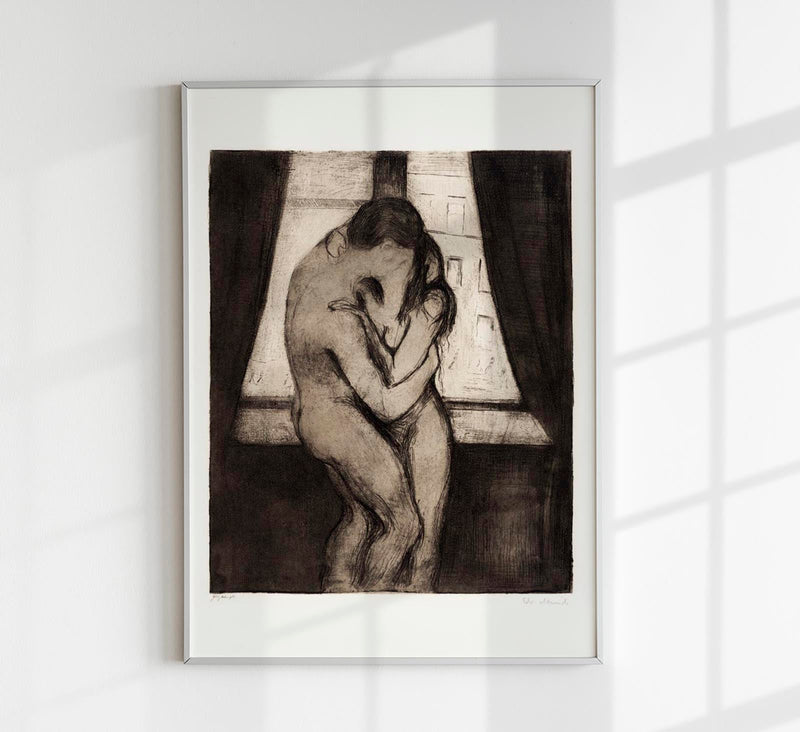 Edvard Munch The Kiss Art Poster – Art Print Expressionism — Patroa Studio