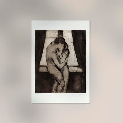 Edvard Munch The Kiss Art Poster – Art Print Expressionism