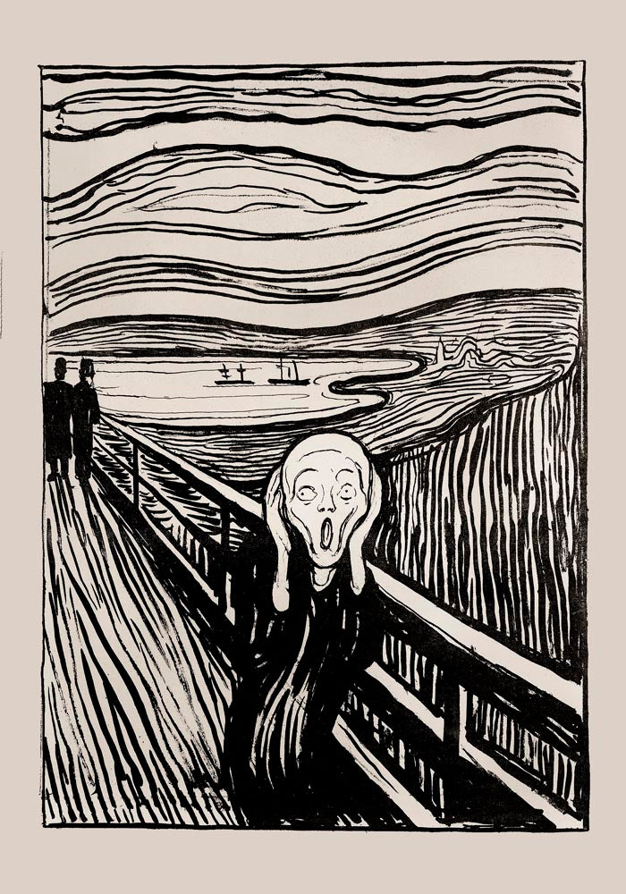 Edvard Munch The Scream Art Poster – Kunstdruck auf Archivpapier — Ansicht 3