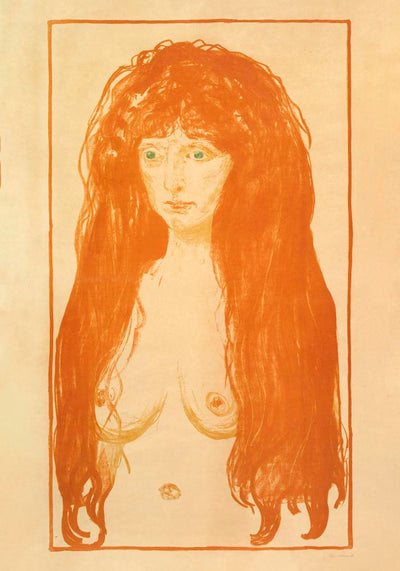 Edvard Munch The Sin Art Poster – Archival Fine Art Print