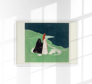 Edvard Munch Two Women on the Shore Art Poster – Kunstdruck Expressionismus
