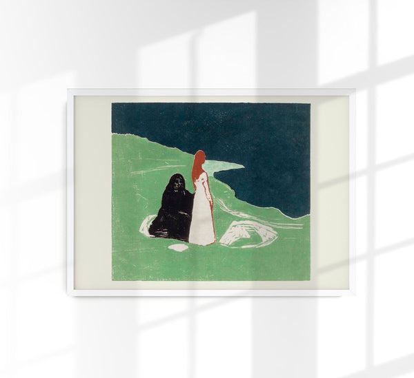Edvard Munch Two Women on the Shore Art Poster – Art Print Expressionism