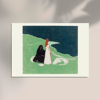 Edvard Munch Two Women on the Shore Art Poster – Art Print Expressionism