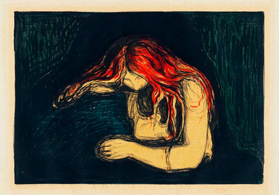 Edvard Munch The Vampire II Art Poster – Art Print