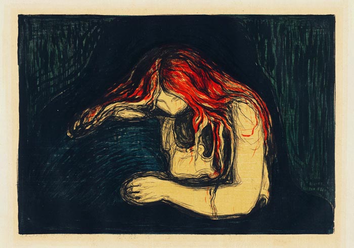 Edvard Munch The Vampire II Art Poster – Art Print — Ansicht 3