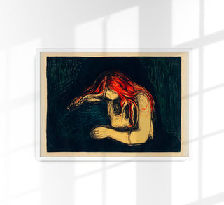 Edvard Munch The Vampire II Art Poster – Art Print