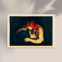 Edvard Munch The Vampire II Art Poster – Art Print — Ansicht 2