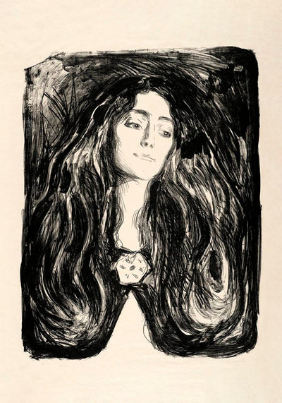 Edvard Munch The Brooch Art Poster – Art Print Expressionism