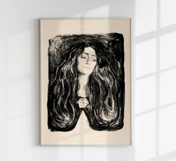 Edvard Munch The Brooch Art Poster – Art Print Expressionism