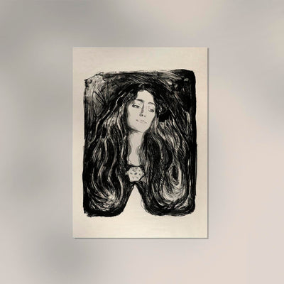 Edvard Munch The Brooch Art Poster – Art Print Expressionism