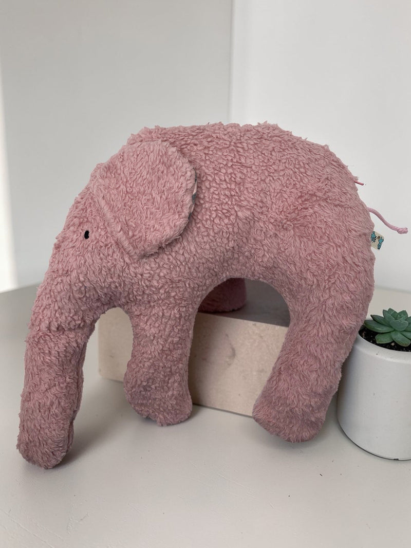 Organic Cuddly Pillow Elephant GOTS – Weighted, Spelt or Millet Husk — Ansicht 28