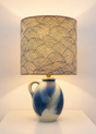 Kleine kabellose Lampe aus Original West Germany Vase