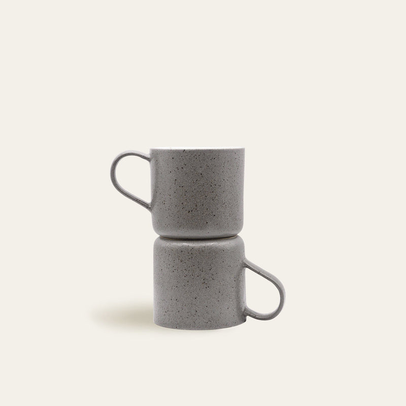 Steingut-Tasse Ddoria – Granit Grau, handgefertigt in Portugal — Ansicht 6