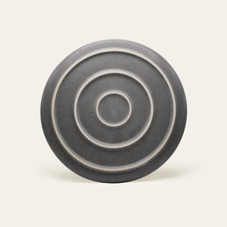 Stoneware plate Ddoria large – Granite Grey | Handmade | For stylish serving