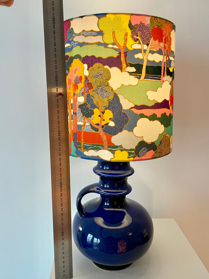 Tischlampe aus Mid Century Vase von Cari Zalloni für Steuler - Liberty London Stoff — Ansicht 8