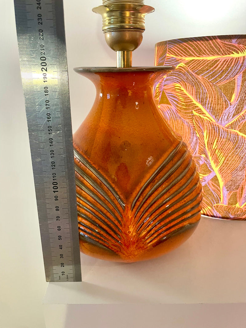 Upgecykelte Vasenlampe aus Cari Zalloni Vase von Fohr - West German Pottery — Ansicht 13