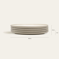 Teller Eelina groß – Handgefertigtes Steingut | Ø 28,5 cm | Spülmaschinenfest — Ansicht 9