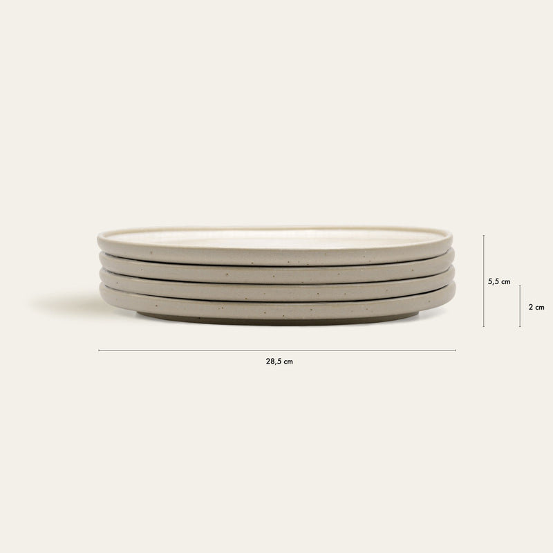 Teller Eelina groß – Handgefertigtes Steingut | Ø 28,5 cm | Spülmaschinenfest — Ansicht 9