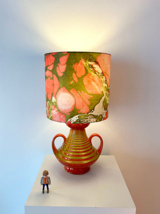 Tischlampe upgecykelt aus Vase von Fohr Keramik - West German Pottery