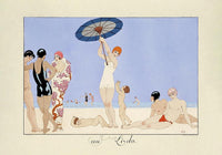 Au Lido Plate N°14 Vintage Poster – Handgedruckt Berlin — Ansicht 1