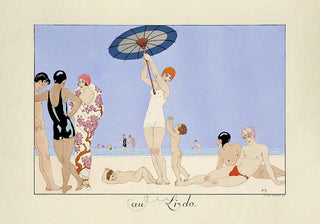 Au Lido Plate N°14 Vintage Poster