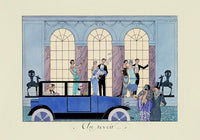 Au Revoir Vintage Poster – Japanisches Archivpapier, handgedruckt in Berlin — Ansicht 1