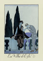 La Villa D'Este Vintage Poster – Handgedruckt Berlin, Archival-Papier