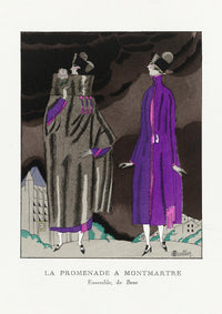La Promenade à Montmartre Vintage Poster – Kunstdruck Berlin — Ansicht 1