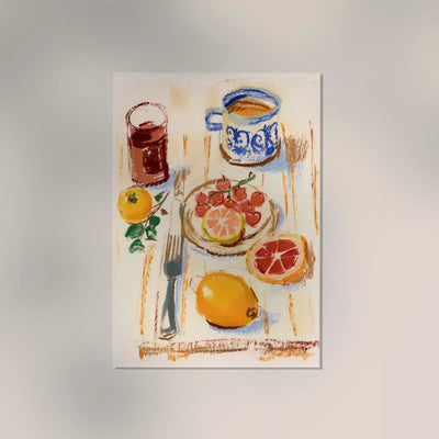 Lunch Break Art Print – Illustration Poster by Patroa Studio