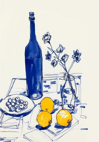 Lemons and a Blue Bottle Art Print – Berlin Art Print — Ansicht 4