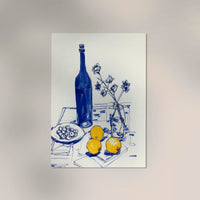 Lemons and a Blue Bottle Art Print – Berlin Art Print — Ansicht 3
