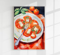 Tomatoes Salad Art Print – Poster von Patroa Studio — Ansicht 1