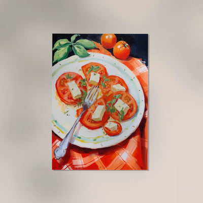 Tomatoes Salad Art Print – Poster von Patroa Studio