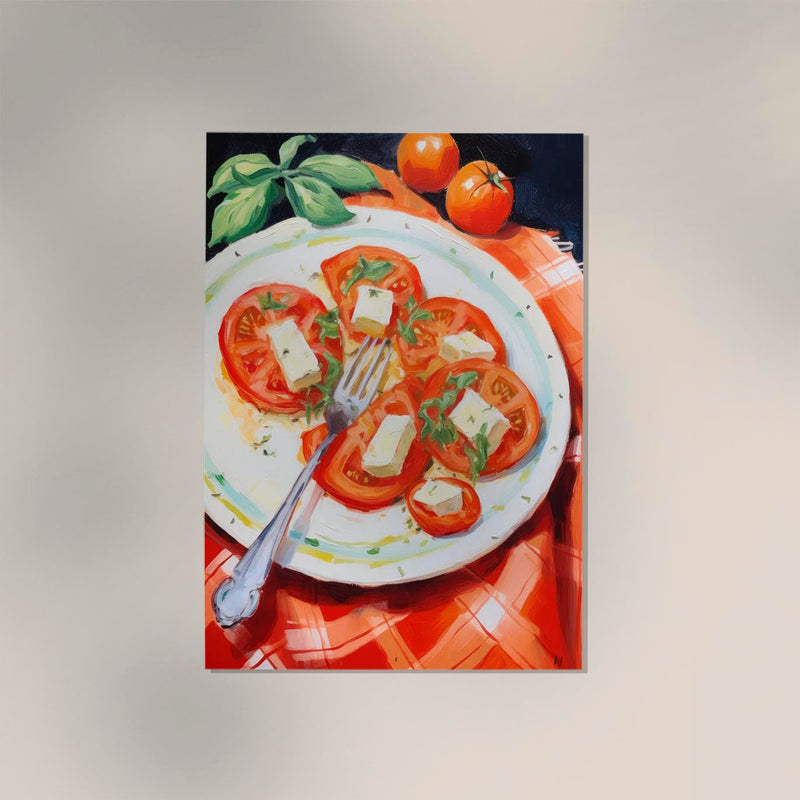 Tomatoes Salad Art Print – Poster von Patroa Studio — Ansicht 3