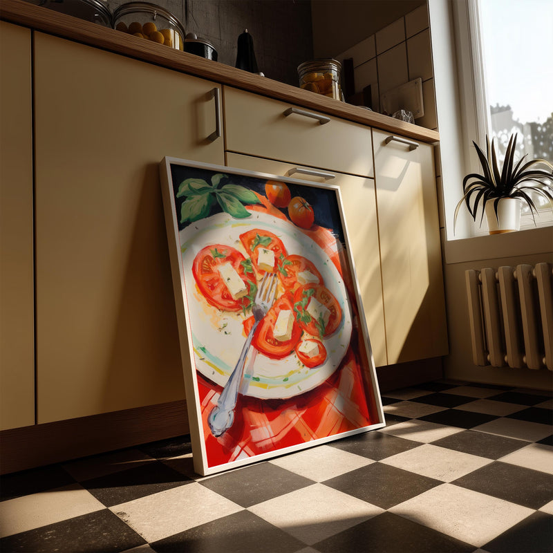 Tomatoes Salad Art Print – Poster von Patroa Studio — Ansicht 2