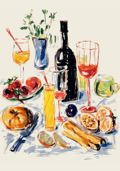 Little Party at the Table Art Print – Poster by Patroa Studio