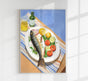 Grilled Fish Art Print – Kunstdruck aus Japan-Papier