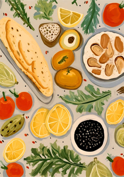 Yummy Table Art Print – Poster von Patroa Studio