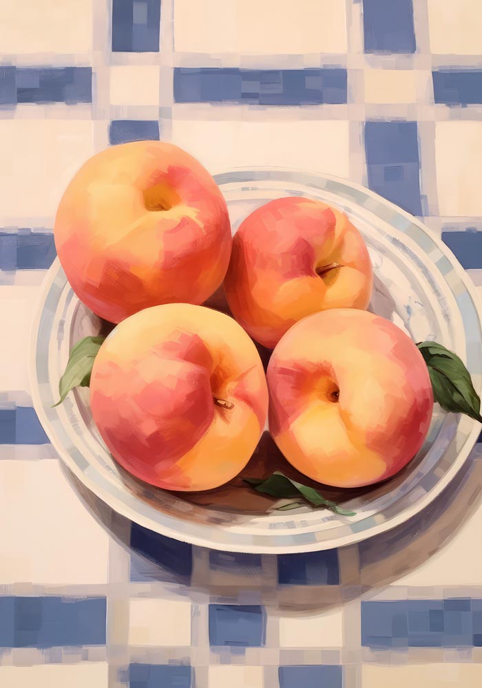 Peaches at the Table Art Print – Kunstdruck Patroa Studio — Ansicht 4