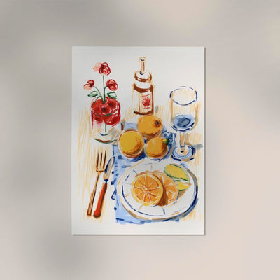 Citric Salad Art Print – Poster von Patroa Studio