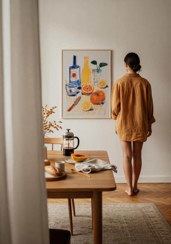 Lunch Break nr 2 Art Print – Illustration by Patroa Studio