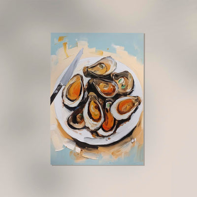 Mussels Art Print – Seafood Illustration Poster