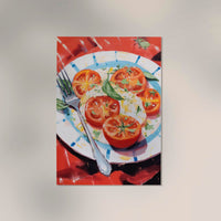 Burrata and Tomatoes Art Print – Poster von Patroa Studio — Ansicht 3
