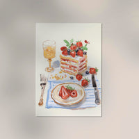 Berries and the cake Art Print – Poster by Patroa Studio — Ansicht 3
