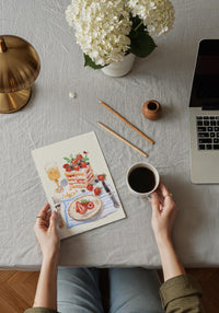 Berries and the cake Art Print – Poster by Patroa Studio — Ansicht 2