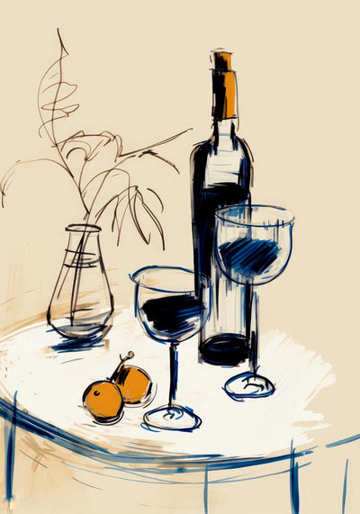 Wine Glasses Art Print – Poster von Patroa Studio