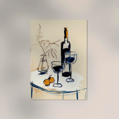 Wine Glasses Art Print – Poster von Patroa Studio