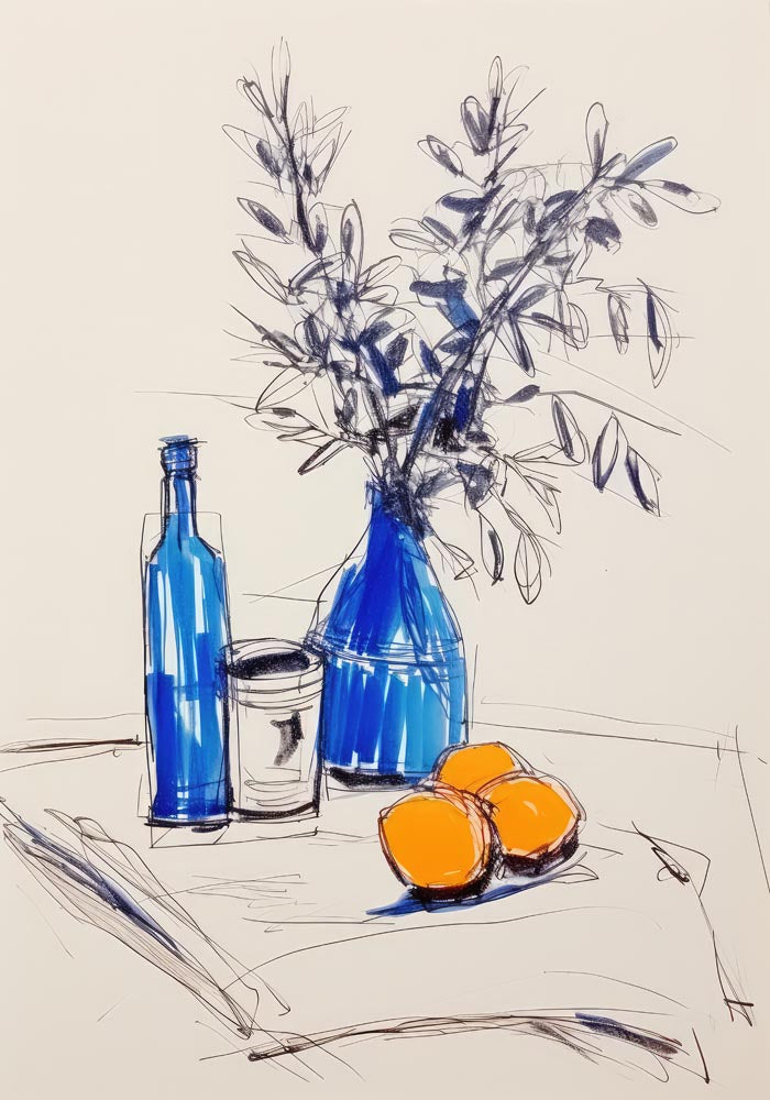 Orange and Blues Art Print – Fine Art Print Berlin — Ansicht 4