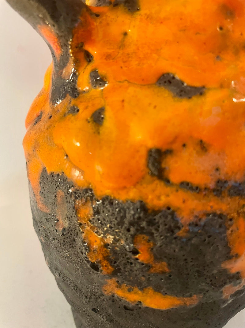 Kabellose Vasenlampe aus West German Pottery – Fat Lava Krug | Pop Weave Collection — Ansicht 5